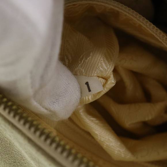 PRADA Quilted Chain Shoulder Bag Suede Gray Auth yk6604 - Picture 12 of 16